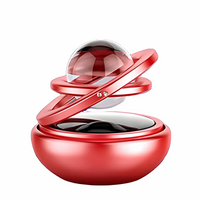 SurtiWala.pk™ - Solar Car Air Freshener Rotating Double-ring Aesthetic Car Decor